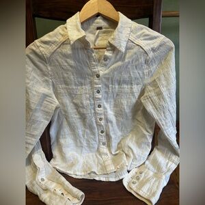 Free People XS Linen Shirt